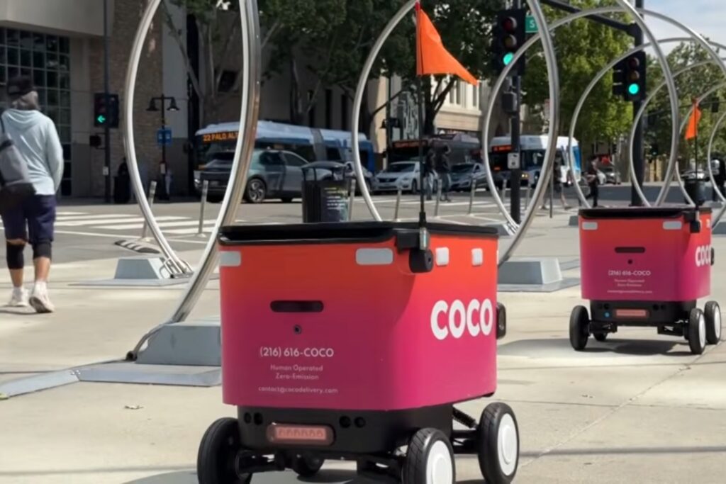 San José: fija límites de velocidad y multas para robots que entregan comida